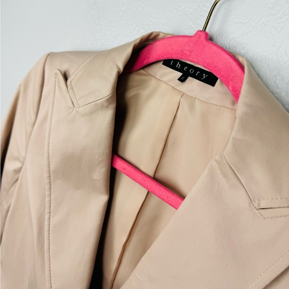 Theory Cream Colored Single Button Blazer Size 0 - Picture 6 of 8